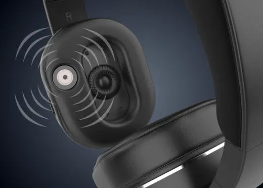 Zoom sur la conduction osseuse sur le casque Spokeo